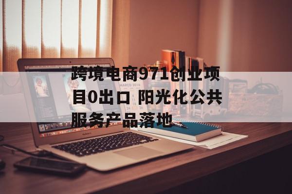 跨境电商971创业项目0出口 阳光化公共服务产品落地