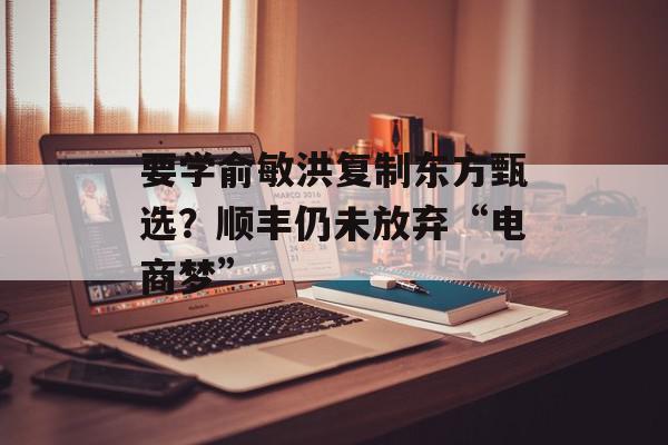 要学俞敏洪复制东方甄选？顺丰仍未放弃“电商梦”