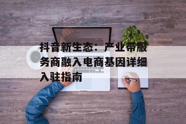 抖音新生态：产业带服务商融入电商基因详细入驻指南