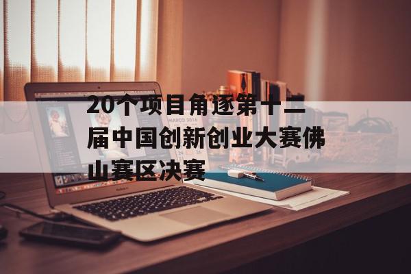 20个项目角逐第十二届中国创新创业大赛佛山赛区决赛