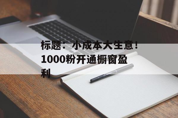 标题：小成本大生意！1000粉开通橱窗盈利