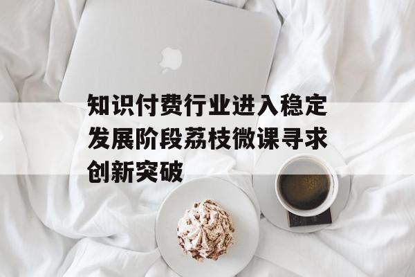 知识付费行业进入稳定发展阶段荔枝微课寻求创新突破