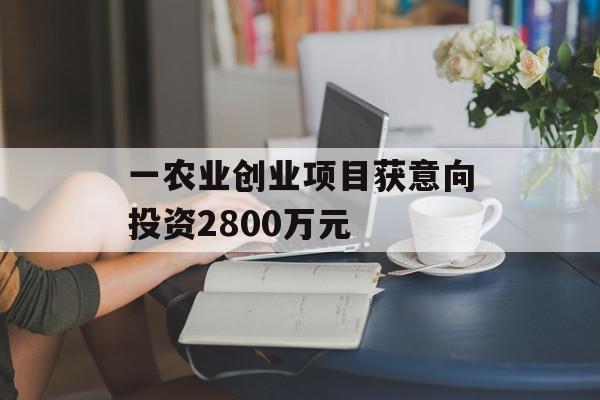 一农业创业项目获意向投资2800万元