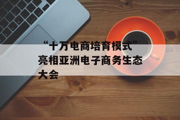 “十万电商培育模式”亮相亚洲电子商务生态大会