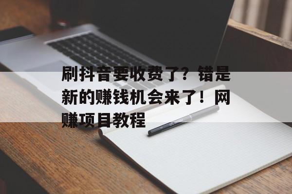 刷抖音要收费了？错是新的赚钱机会来了！网赚项目教程