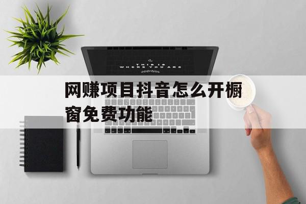 网赚项目抖音怎么开橱窗免费功能