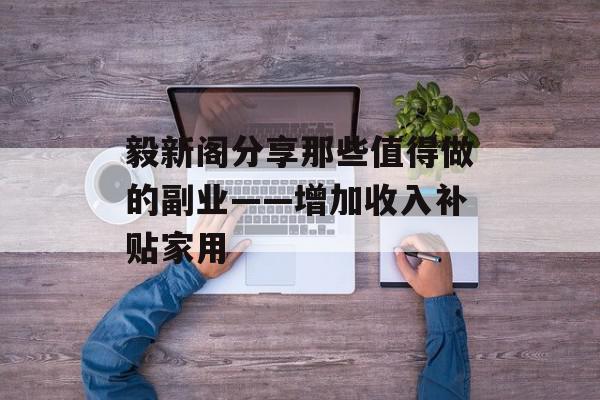 毅新阁分享那些值得做的副业——增加收入补贴家用