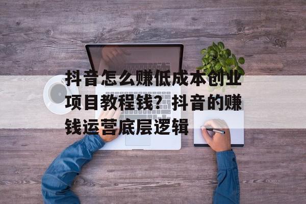 抖音怎么赚低成本创业项目教程钱？抖音的赚钱运营底层逻辑