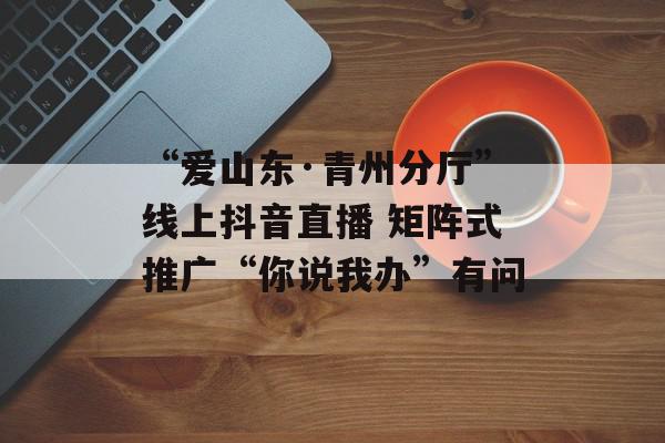 “爱山东·青州分厅”线上抖音直播 矩阵式推广“你说我办”有问