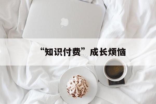 “知识付费”成长烦恼
