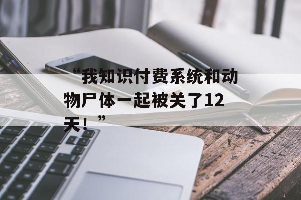 “我知识付费系统和动物尸体一起被关了12天！”