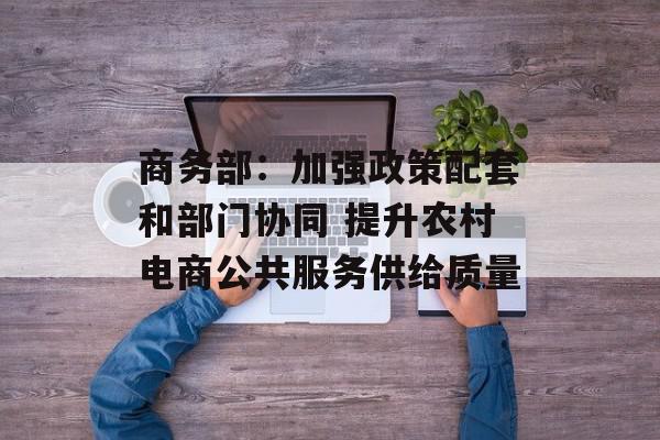 商务部：加强政策配套和部门协同 提升农村电商公共服务供给质量