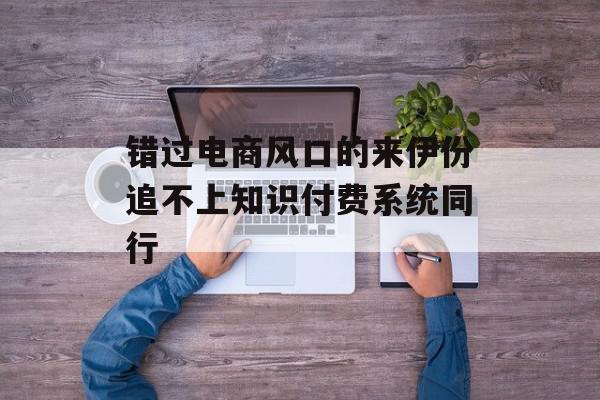 错过电商风口的来伊份追不上知识付费系统同行