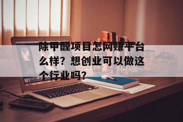 除甲醛项目怎网赚平台么样？想创业可以做这个行业吗？