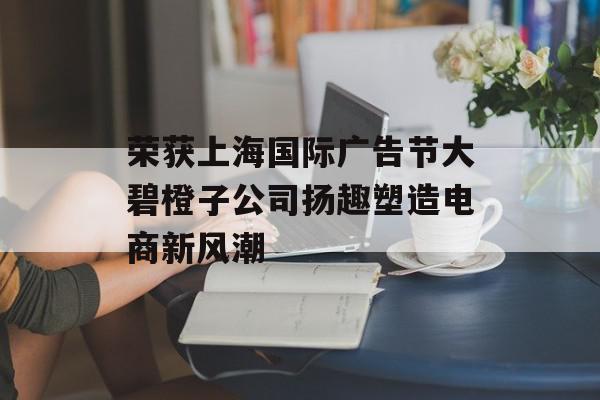 荣获上海国际广告节大碧橙子公司扬趣塑造电商新风潮