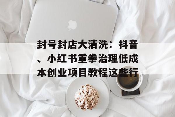 封号封店大清洗：抖音、小红书重拳治理低成本创业项目教程这些行