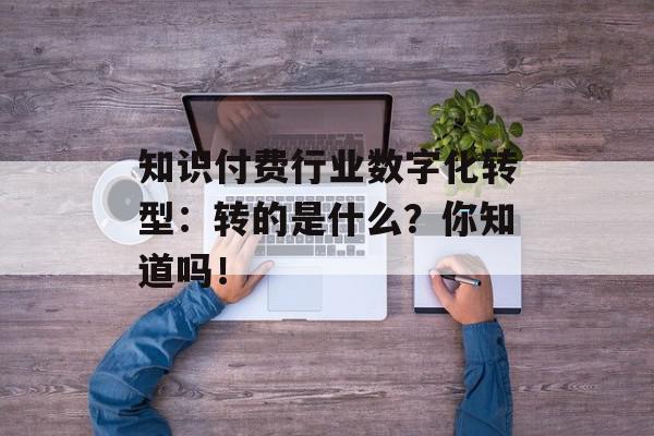知识付费行业数字化转型：转的是什么？你知道吗！