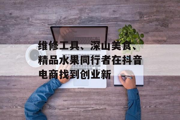 维修工具、深山美食、精品水果同行者在抖音电商找到创业新