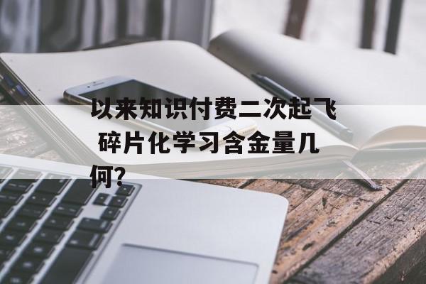 以来知识付费二次起飞 碎片化学习含金量几何？