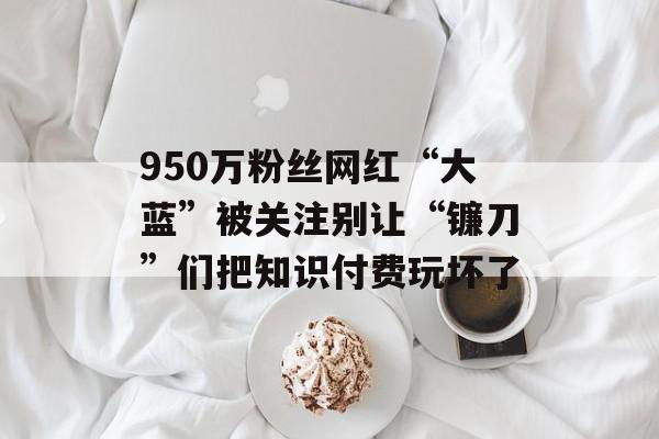 950万粉丝网红“大蓝”被关注别让“镰刀”们把知识付费玩坏了