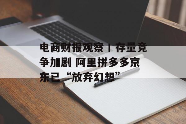 电商财报观察丨存量竞争加剧 阿里拼多多京东已“放弃幻想”