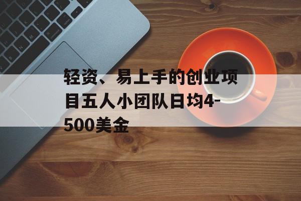 轻资、易上手的创业项目五人小团队日均4-500美金