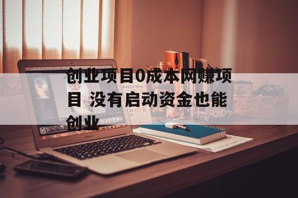 创业项目0成本网赚项目 没有启动资金也能创业