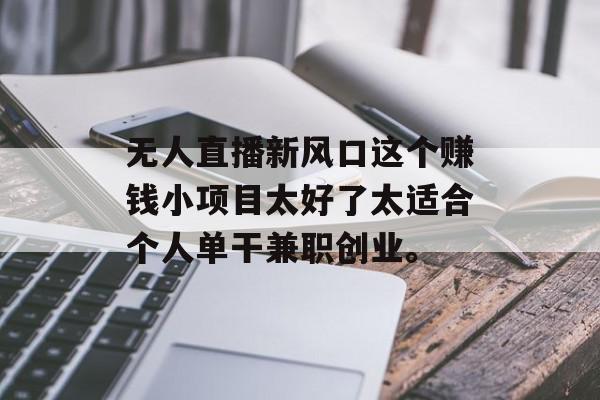 无人直播新风口这个赚钱小项目太好了太适合个人单干兼职创业。