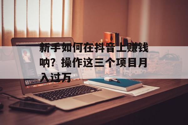 新手如何在抖音上赚钱呐？操作这三个项目月入过万