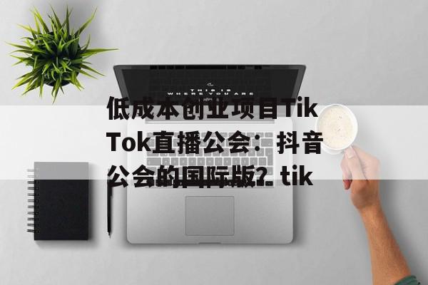 低成本创业项目TikTok直播公会：抖音公会的国际版？tik