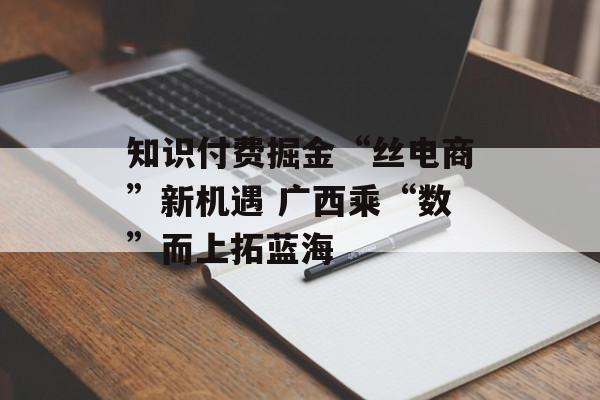 知识付费掘金“丝电商”新机遇 广西乘“数”而上拓蓝海
