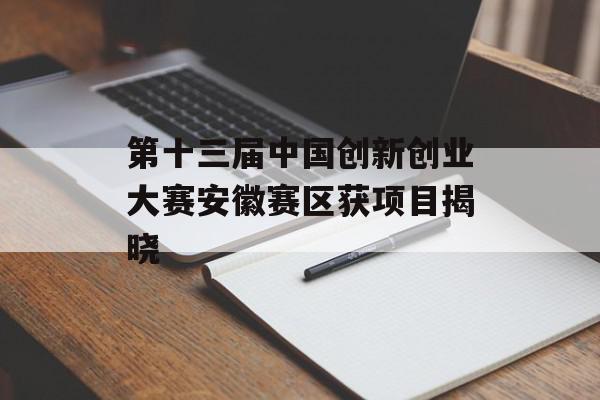 第十三届中国创新创业大赛安徽赛区获项目揭晓