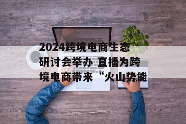 2024跨境电商生态研讨会举办 直播为跨境电商带来“火山势能
