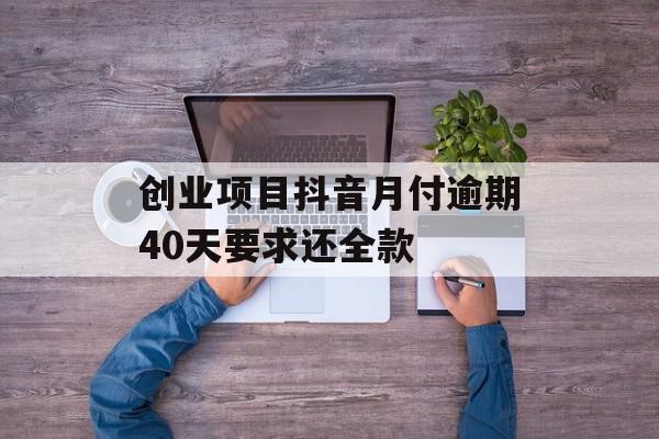 创业项目抖音月付逾期40天要求还全款