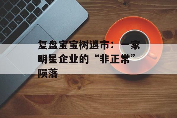 复盘宝宝树退市：一家明星企业的“非正常”陨落
