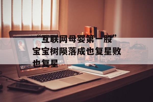 “互联网母婴第一股”宝宝树陨落成也复星败也复星