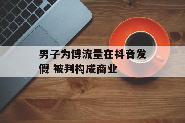 男子为博流量在抖音发假 被判构成商业