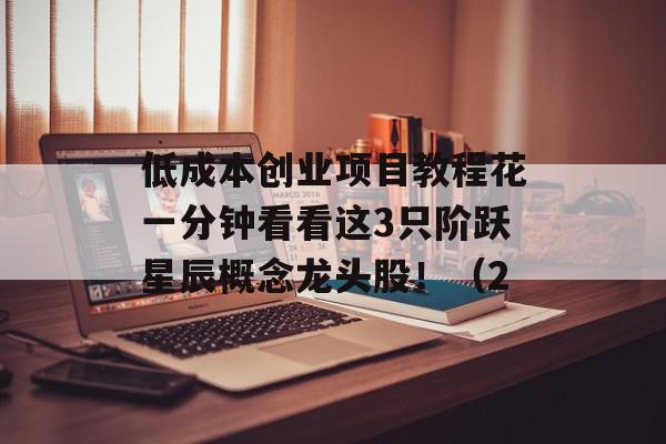 低成本创业项目教程花一分钟看看这3只阶跃星辰概念龙头股！（2