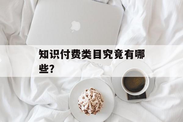 知识付费类目究竟有哪些？