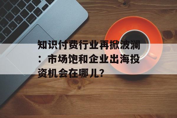 知识付费行业再掀波澜：市场饱和企业出海投资机会在哪儿？