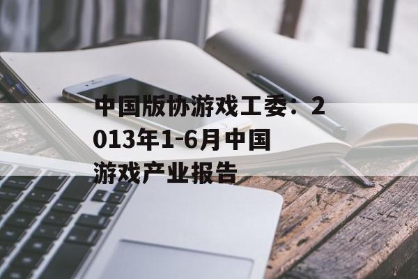 中国版协游戏工委：2013年1-6月中国游戏产业报告