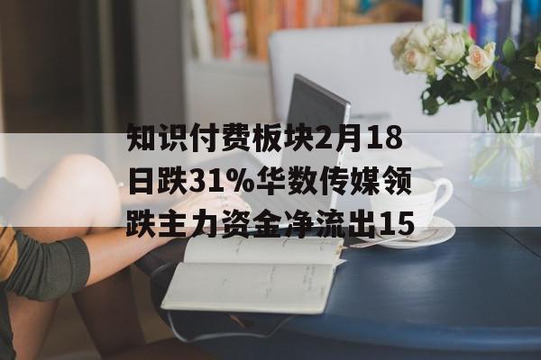 知识付费板块2月18日跌31%华数传媒领跌主力资金净流出15