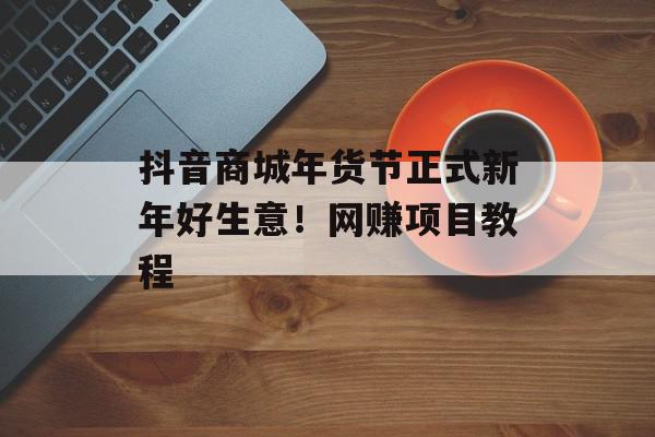 抖音商城年货节正式新年好生意！网赚项目教程