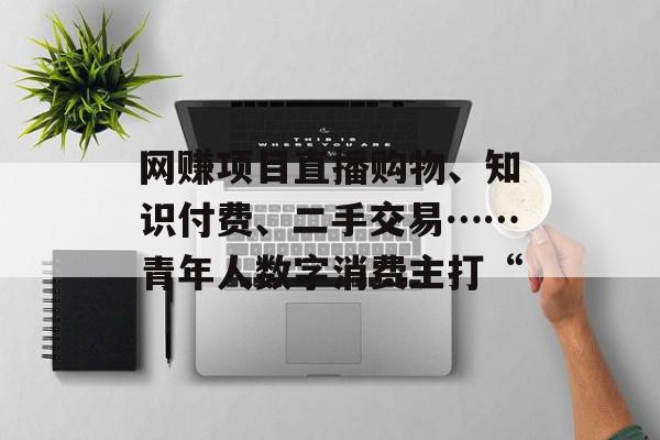 网赚项目直播购物、知识付费、二手交易……青年人数字消费主打“