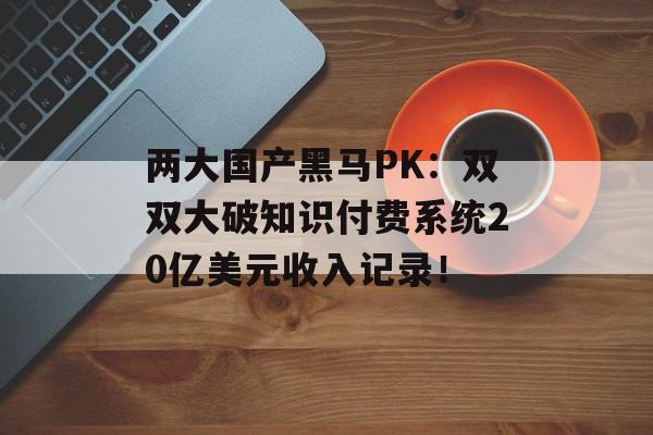 两大国产黑马PK：双双大破知识付费系统20亿美元收入记录！