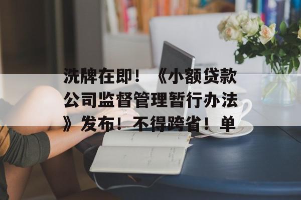 洗牌在即！《小额贷款公司监督管理暂行办法》发布！不得跨省！单