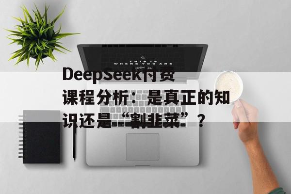 DeepSeek付费课程分析：是真正的知识还是“割韭菜”？
