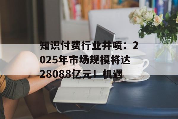 知识付费行业井喷：2025年市场规模将达28088亿元！机遇