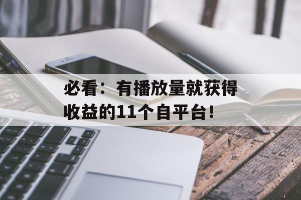 必看：有播放量就获得收益的11个自平台！