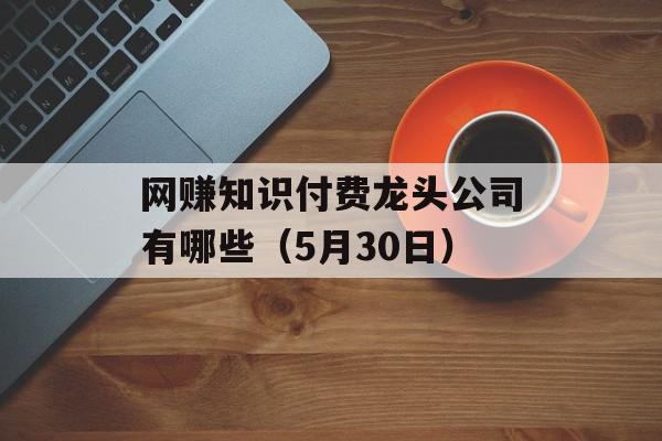 网赚知识付费龙头公司有哪些（5月30日）